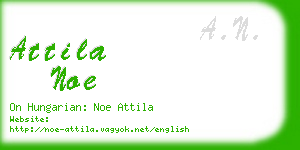 attila noe business card